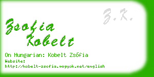 zsofia kobelt business card